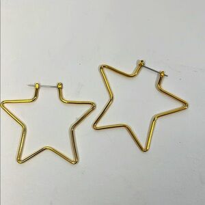 Park Lane Gold Star Hoop Earrings